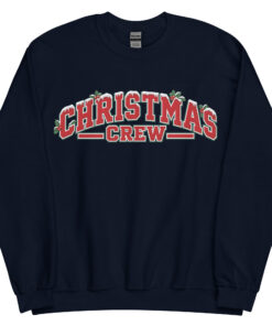 Christmas Crew Jumper Varsity Style Festive Sweatshirts