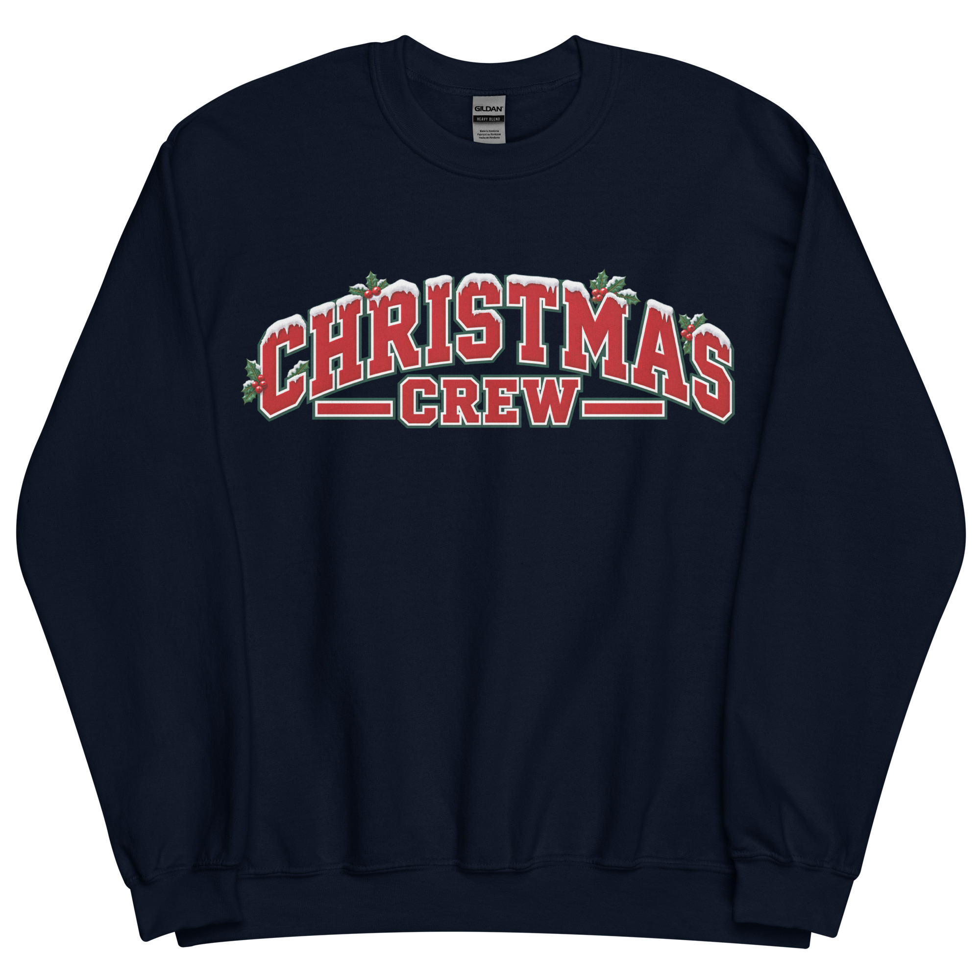 Christmas Crew Jumper Varsity Style Festive Sweatshirts