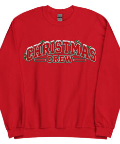 Christmas Crew Jumper Varsity Style Festive Sweatshirts