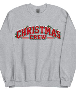 Christmas Crew Jumper Varsity Style Festive Sweatshirts