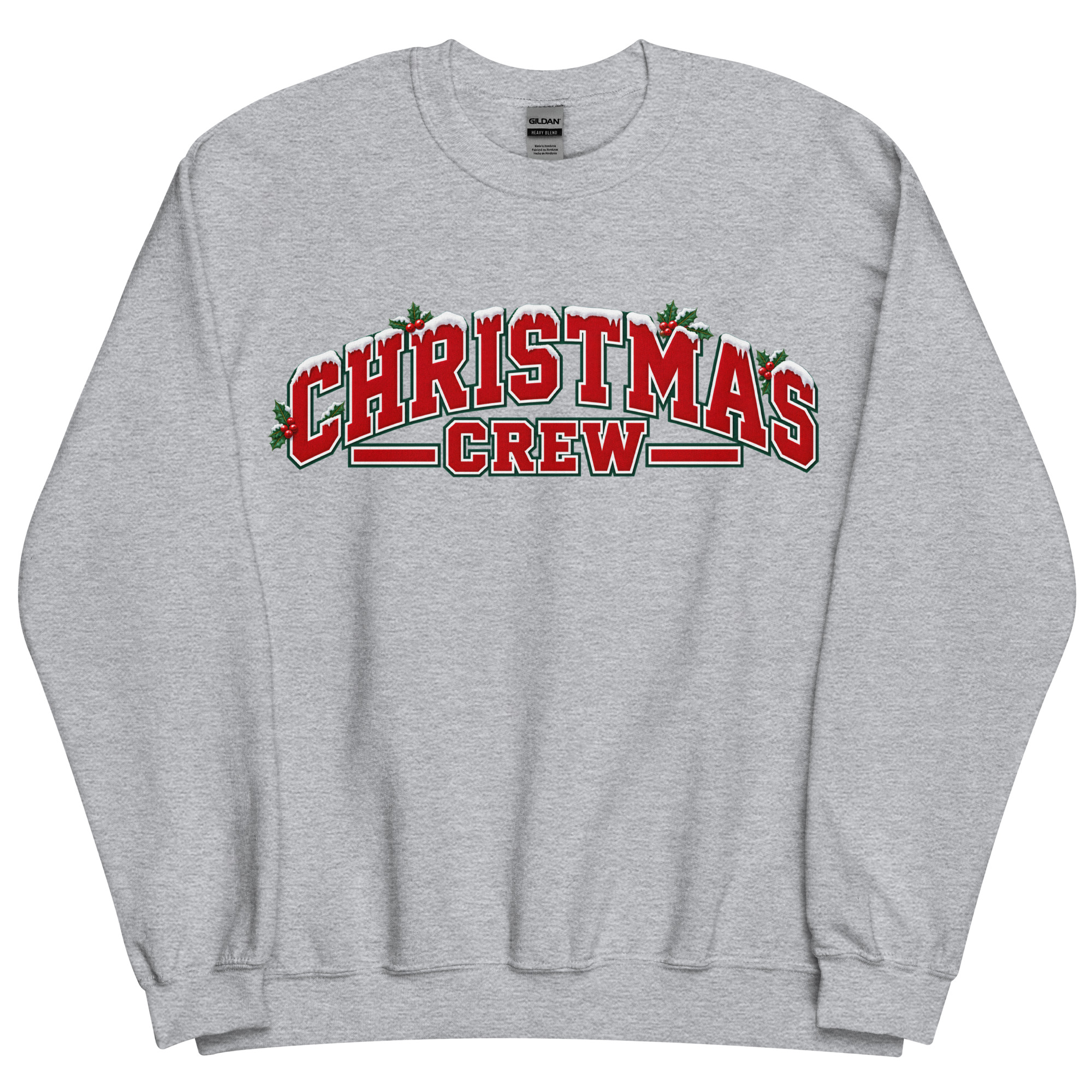 Christmas Crew Jumper Varsity Style Festive Sweatshirts