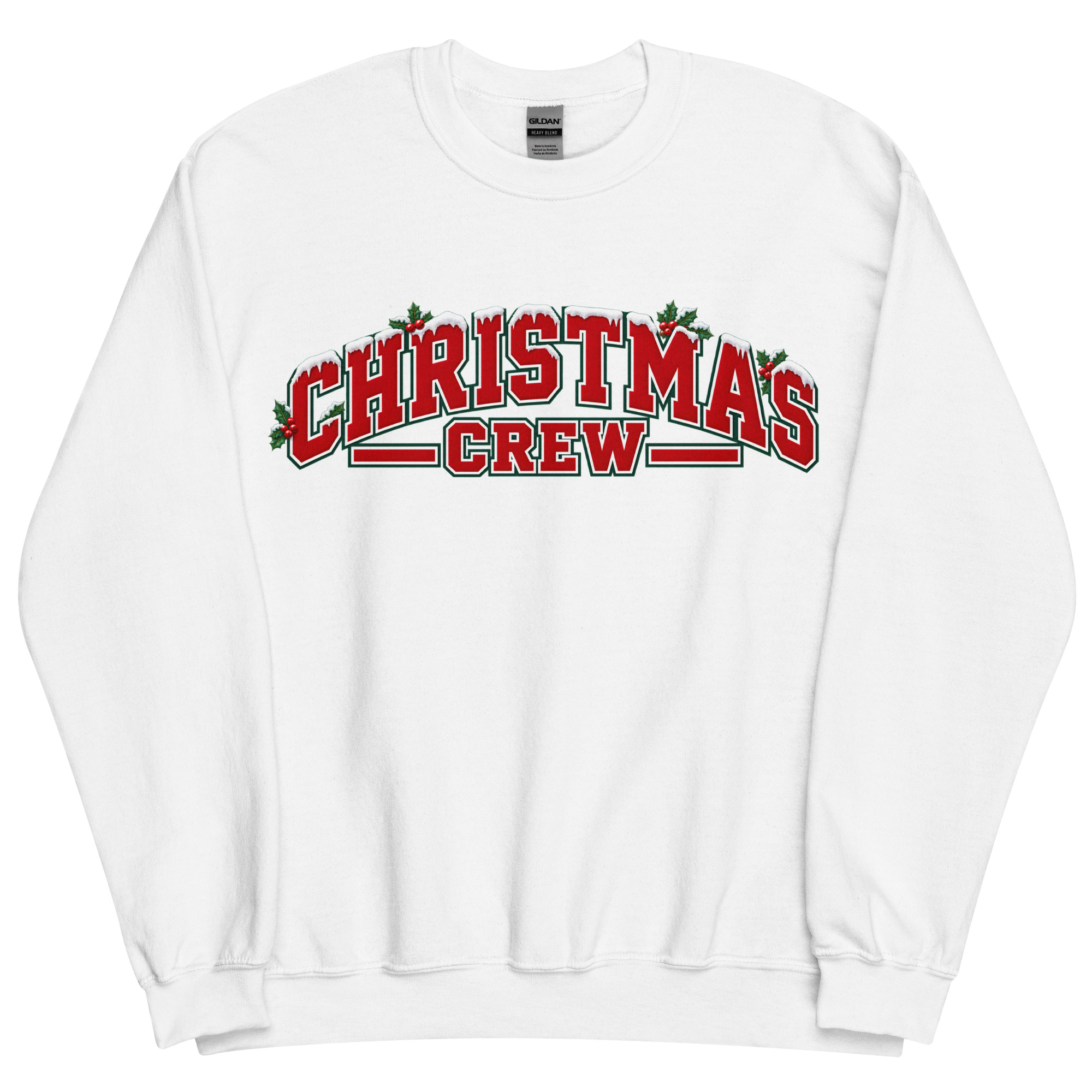 Christmas Crew Jumper Varsity Style Festive Sweatshirts