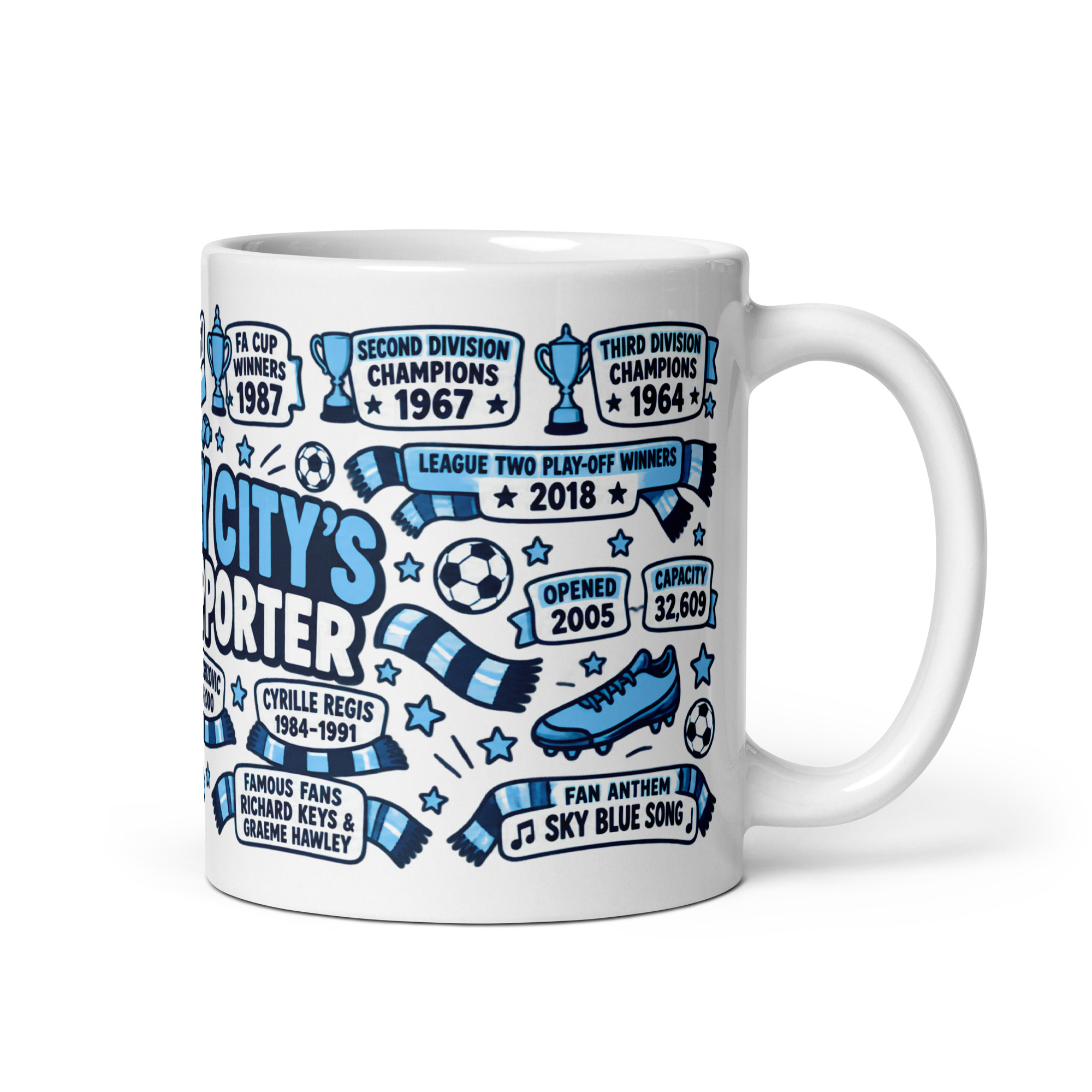 Coventry City Mug No1 Supporter Gift Mugs
