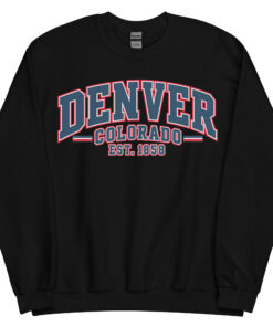 Denver Colorado Varsity Sweatshirts College Style