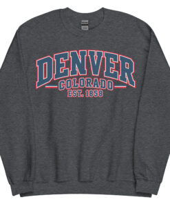 Denver Colorado Varsity Sweatshirts College Style