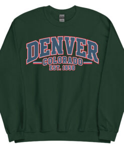 Denver Colorado Varsity Sweatshirts College Style