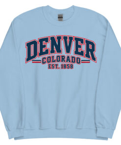 Denver Colorado Varsity Sweatshirts College Style