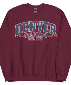 Denver Colorado Varsity Sweatshirts College Style