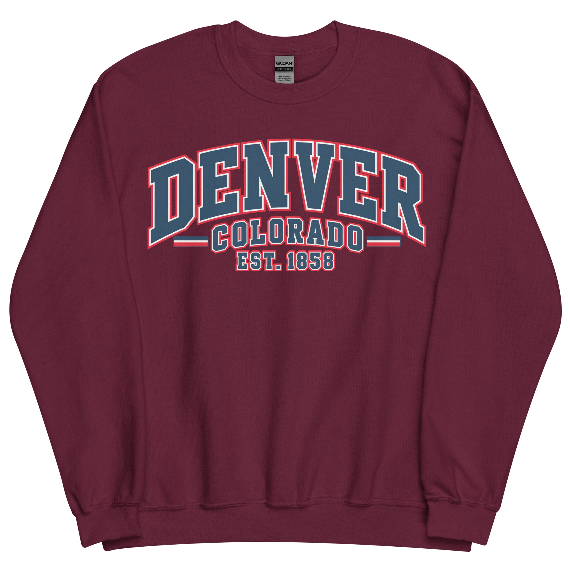 Denver Colorado Varsity Sweatshirts College Style