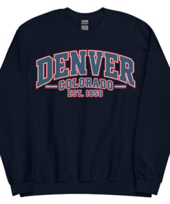 Denver Colorado Varsity Sweatshirts College Style