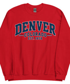 Denver Colorado Varsity Sweatshirts College Style