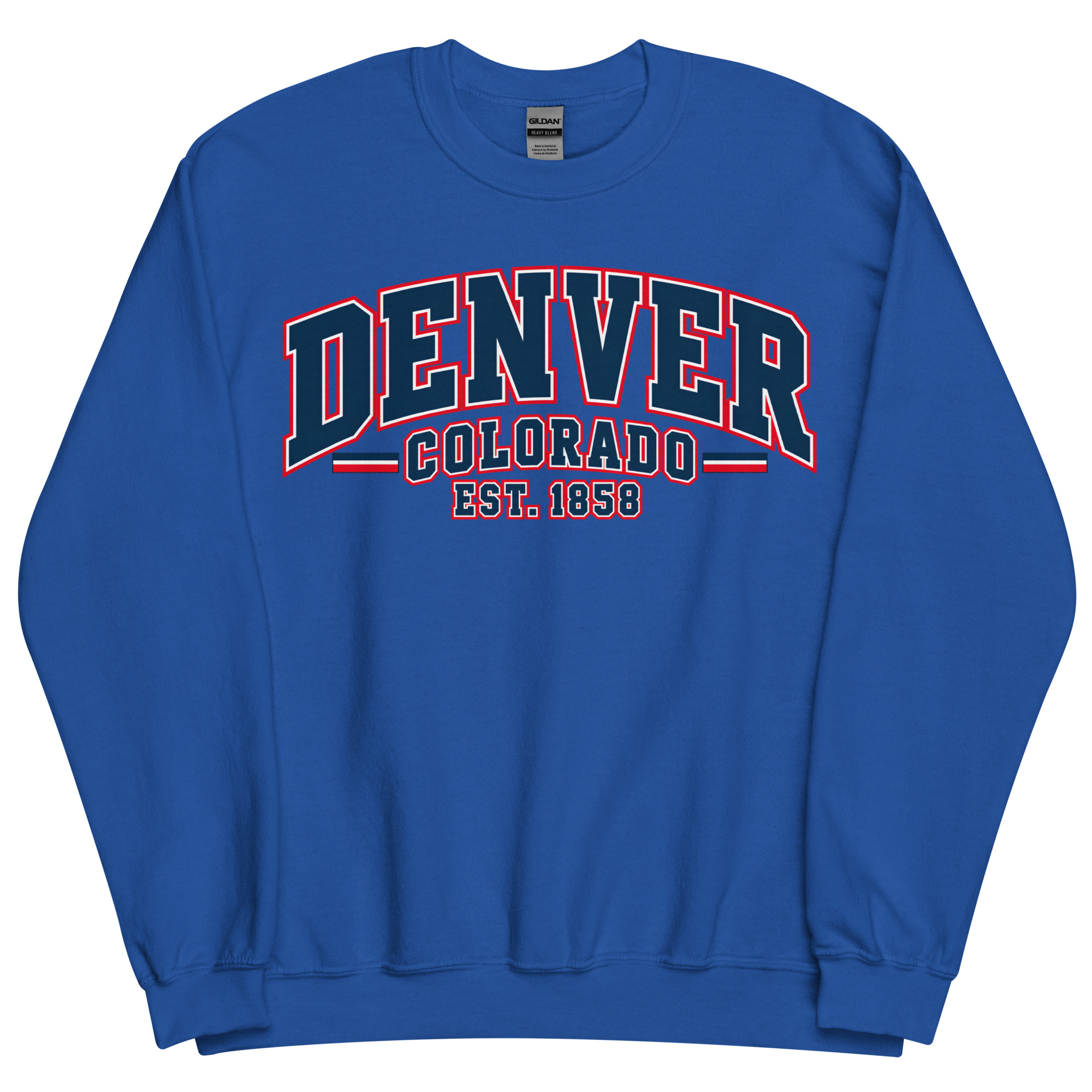 Denver Colorado Varsity Sweatshirts College Style