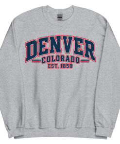 Denver Colorado Varsity Sweatshirts College Style