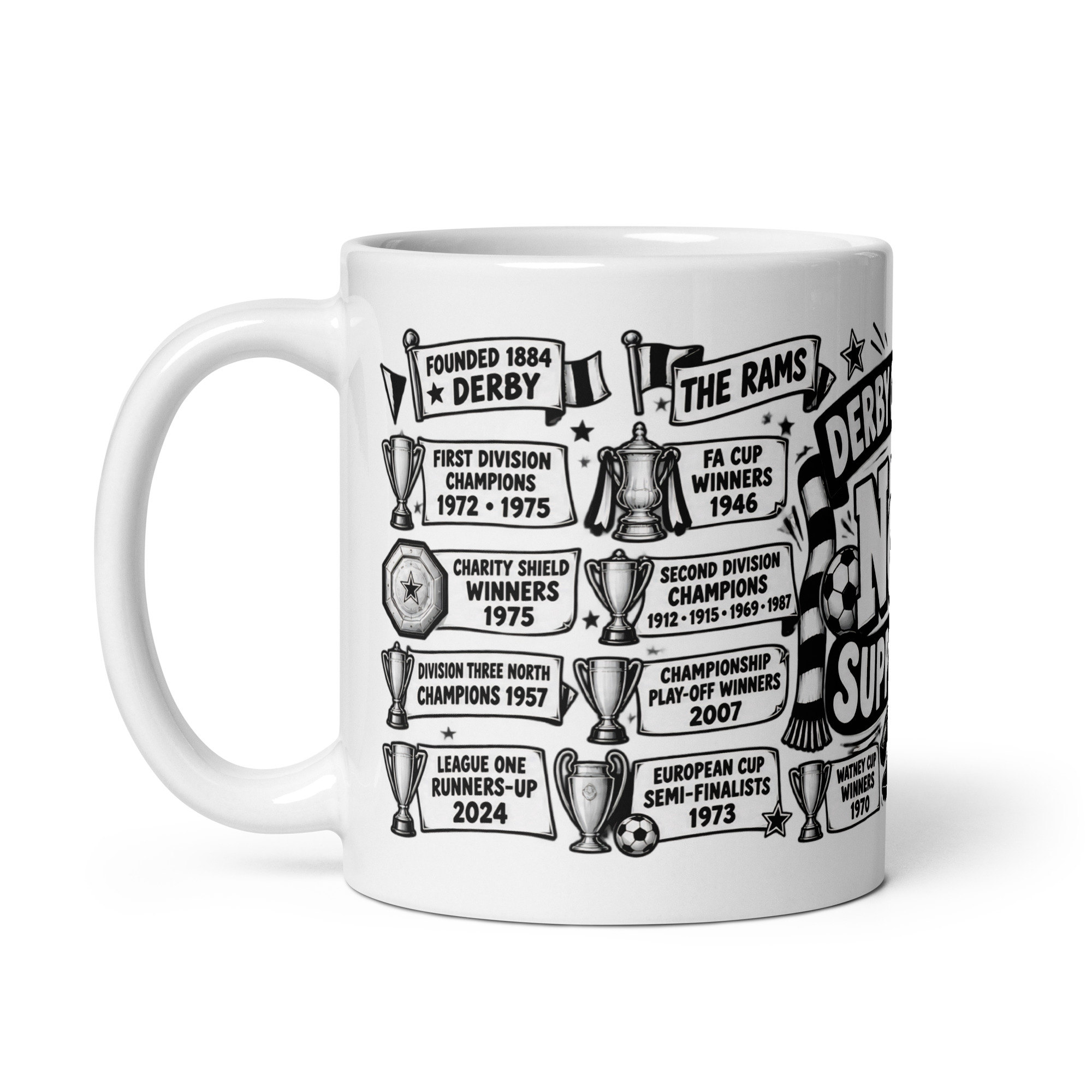 Derby Mug No1 Supporter Gift Mugs
