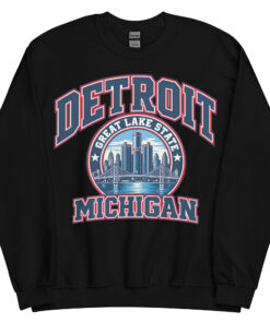 Detroit Michigan State Varsity Sweatshirt Jumpers