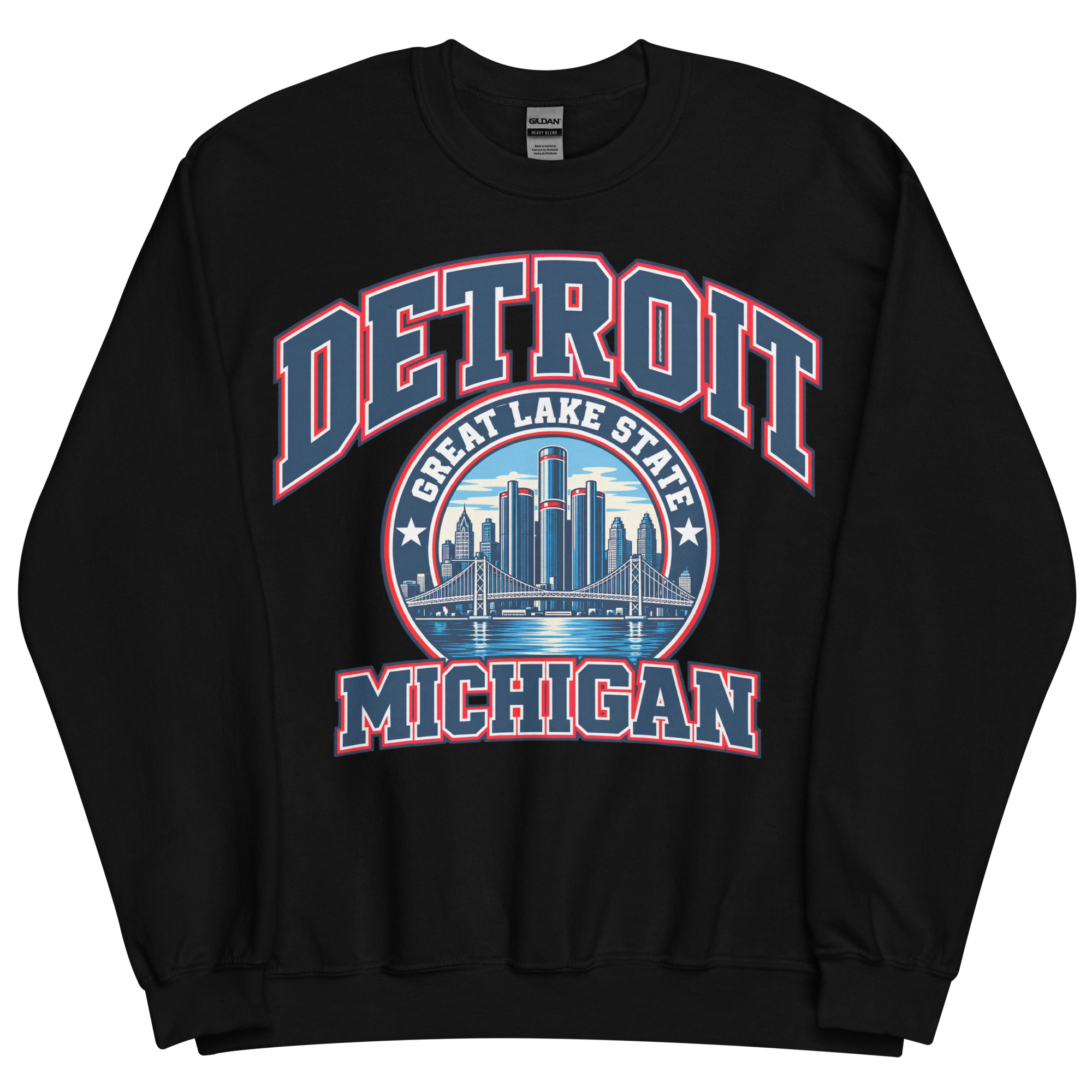 Detroit Michigan State Varsity Sweatshirt Jumpers
