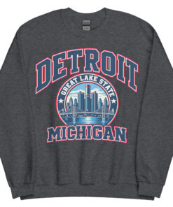 Detroit Michigan State Varsity Sweatshirt Jumpers