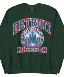 Detroit Michigan State Varsity Sweatshirt Jumpers