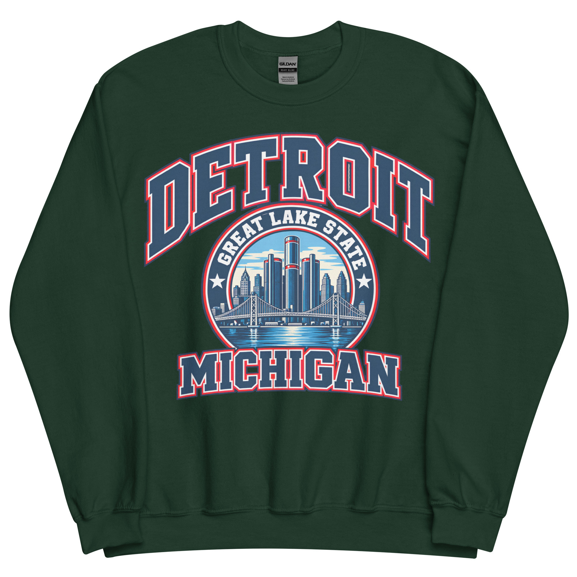 Detroit Michigan State Varsity Sweatshirt Jumpers