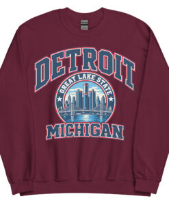 Detroit Michigan State Varsity Sweatshirt Jumpers