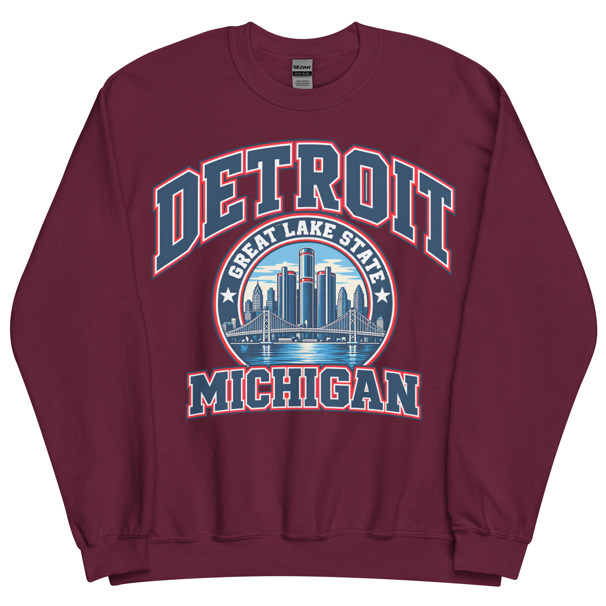 Detroit Michigan State Varsity Sweatshirt Jumpers