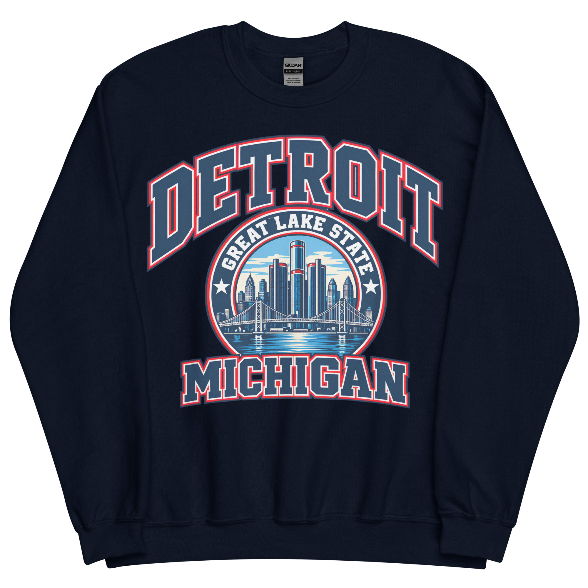 Detroit Michigan State Varsity Sweatshirt Jumpers