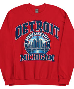 Detroit Michigan State Varsity Sweatshirt Jumpers