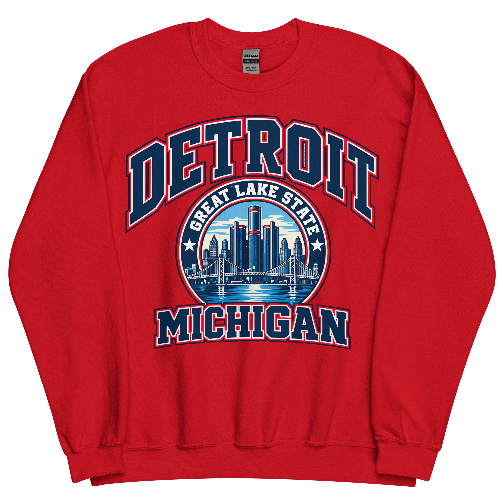 Detroit Michigan State Varsity Sweatshirt Jumpers