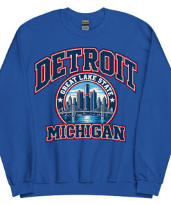 Detroit Michigan State Varsity Sweatshirt Jumpers