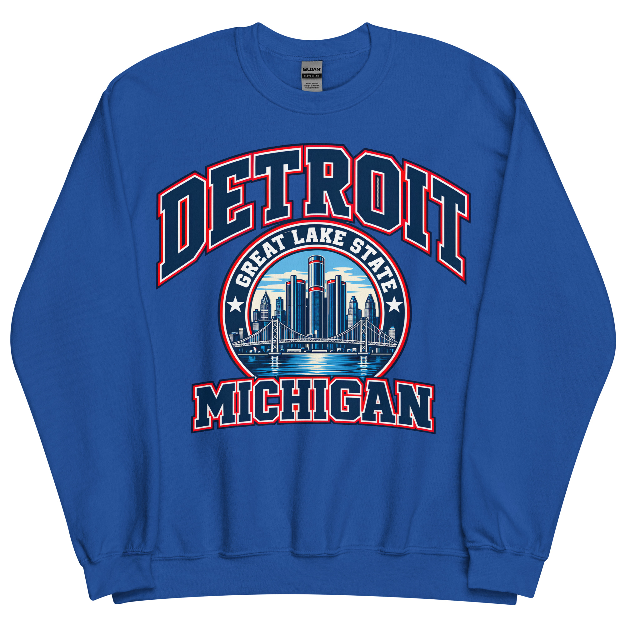 Detroit Michigan State Varsity Sweatshirt Jumpers