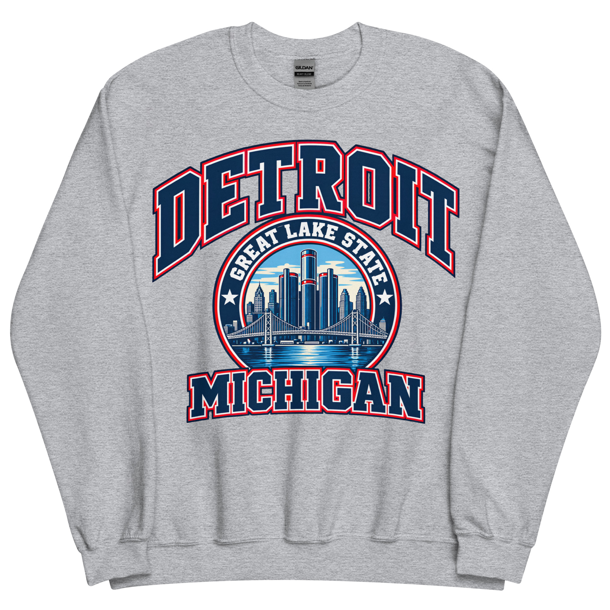 Detroit Michigan State Varsity Sweatshirt Jumpers