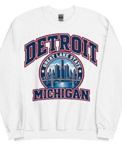 Detroit Michigan State Varsity Sweatshirt Jumpers