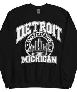 Detroit Michigan State Varsity Sweatshirts Jumpers