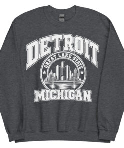 Detroit Michigan State Varsity Sweatshirts Jumpers