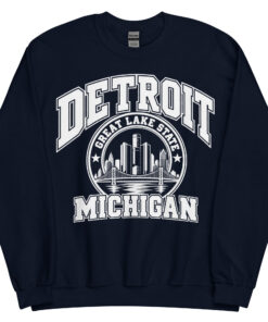 Detroit Michigan State Varsity Sweatshirts Jumpers