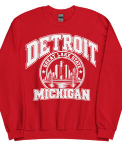 Detroit Michigan State Varsity Sweatshirts Jumpers
