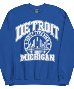 Detroit Michigan State Varsity Sweatshirts Jumpers