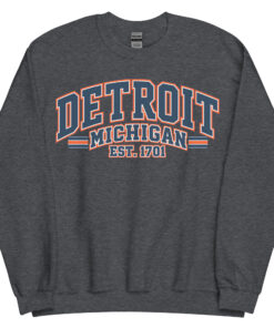 Detroit Michigan Varsity Sweatshirts Jumpers
