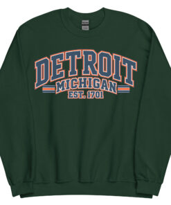 Detroit Michigan Varsity Sweatshirts Jumpers