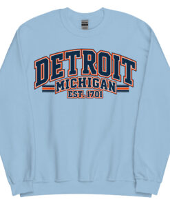 Detroit Michigan Varsity Sweatshirts Jumpers
