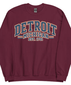 Detroit Michigan Varsity Sweatshirts Jumpers
