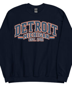Detroit Michigan Varsity Sweatshirts Jumpers