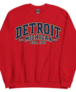 Detroit Michigan Varsity Sweatshirts Jumpers