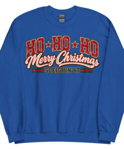 Ho Ho Ho Merry Christmas Jumper Sleighin’ It