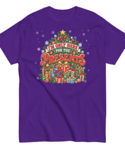 Iām Only Here For The Presents T-Shirt Christmas T-shirt For Men