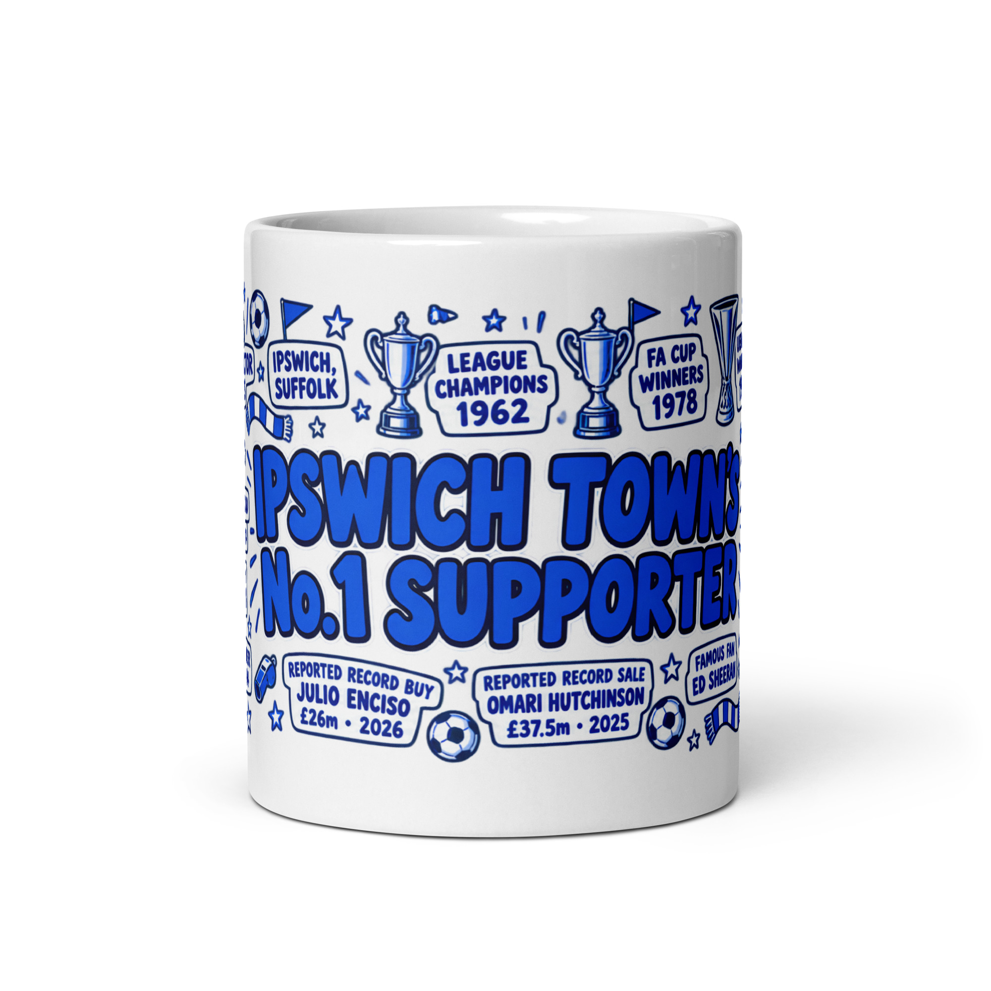 Ipswich Town Mug No1 Supporter Gift Mugs