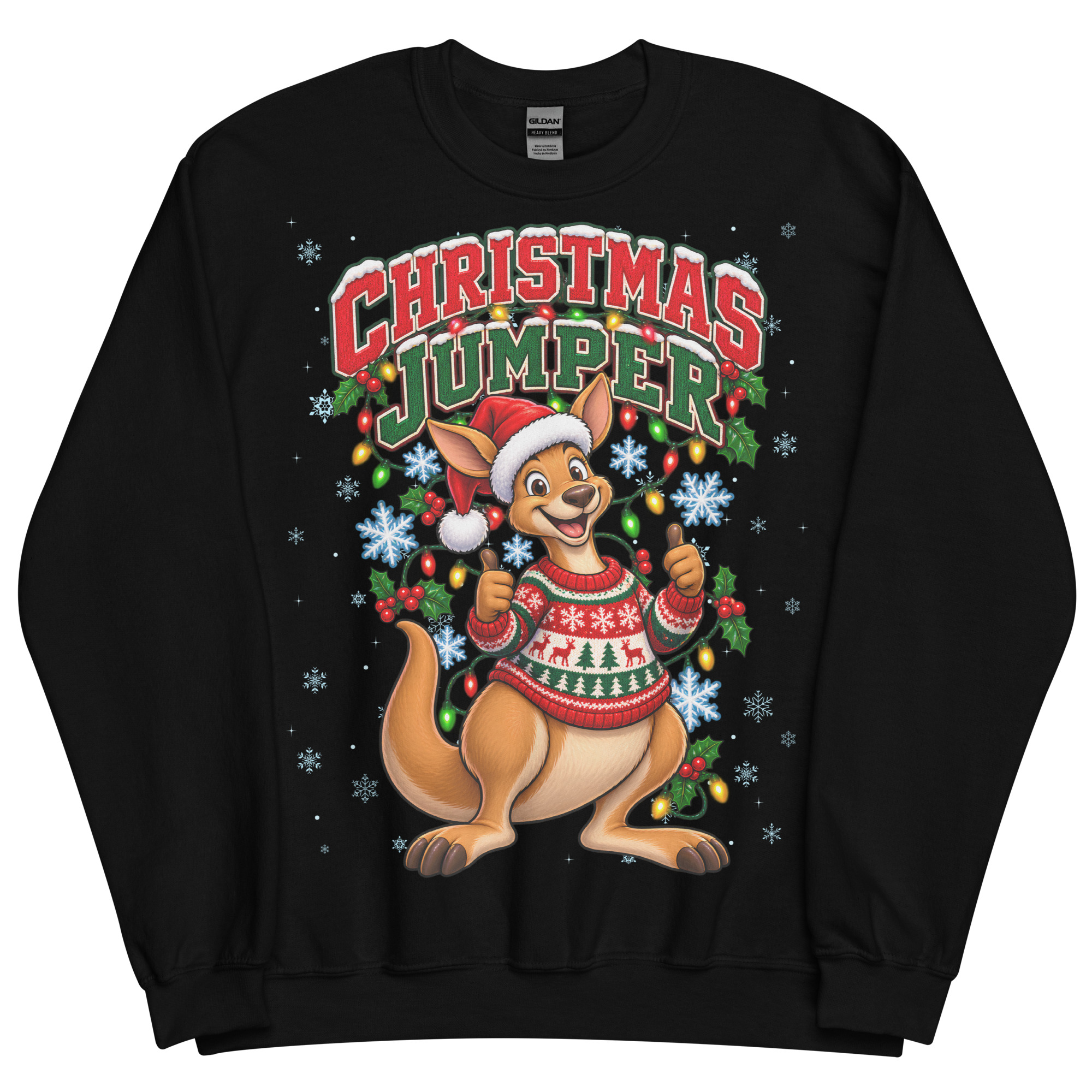 Kangaroo Funny Australian Christmas Jumpers