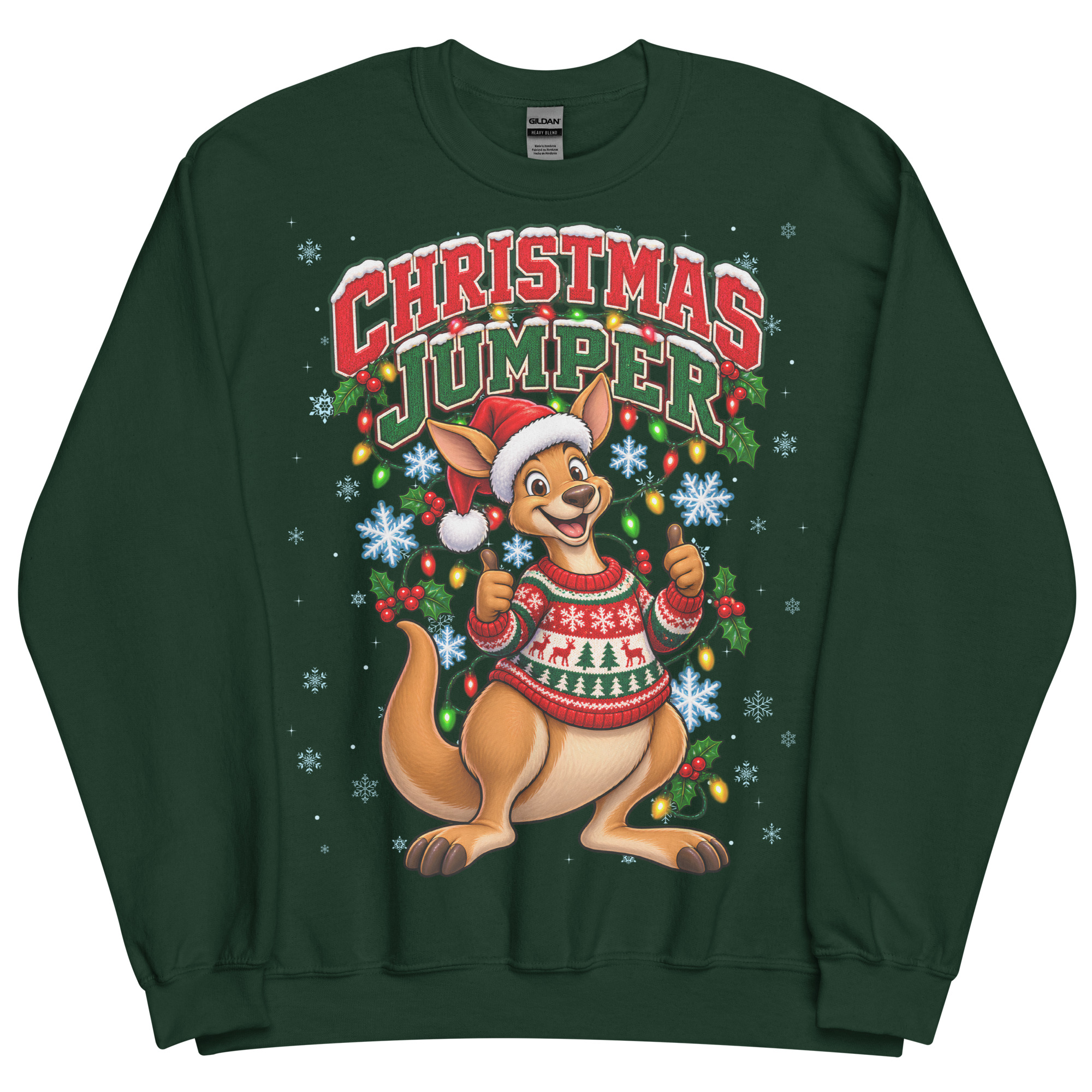 Kangaroo Funny Australian Christmas Jumpers