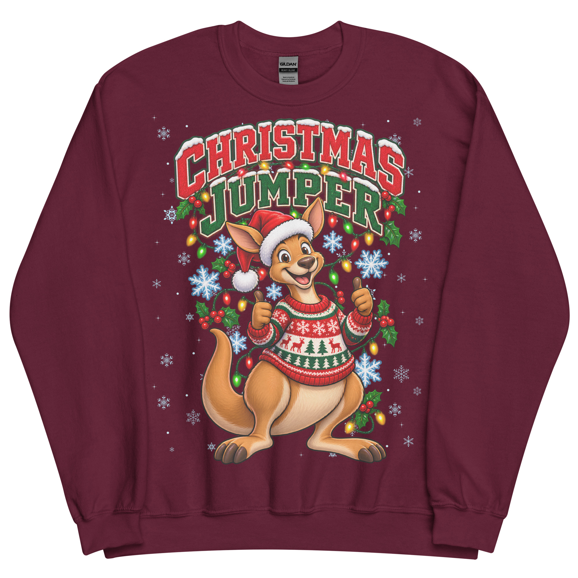 Kangaroo Funny Australian Christmas Jumpers