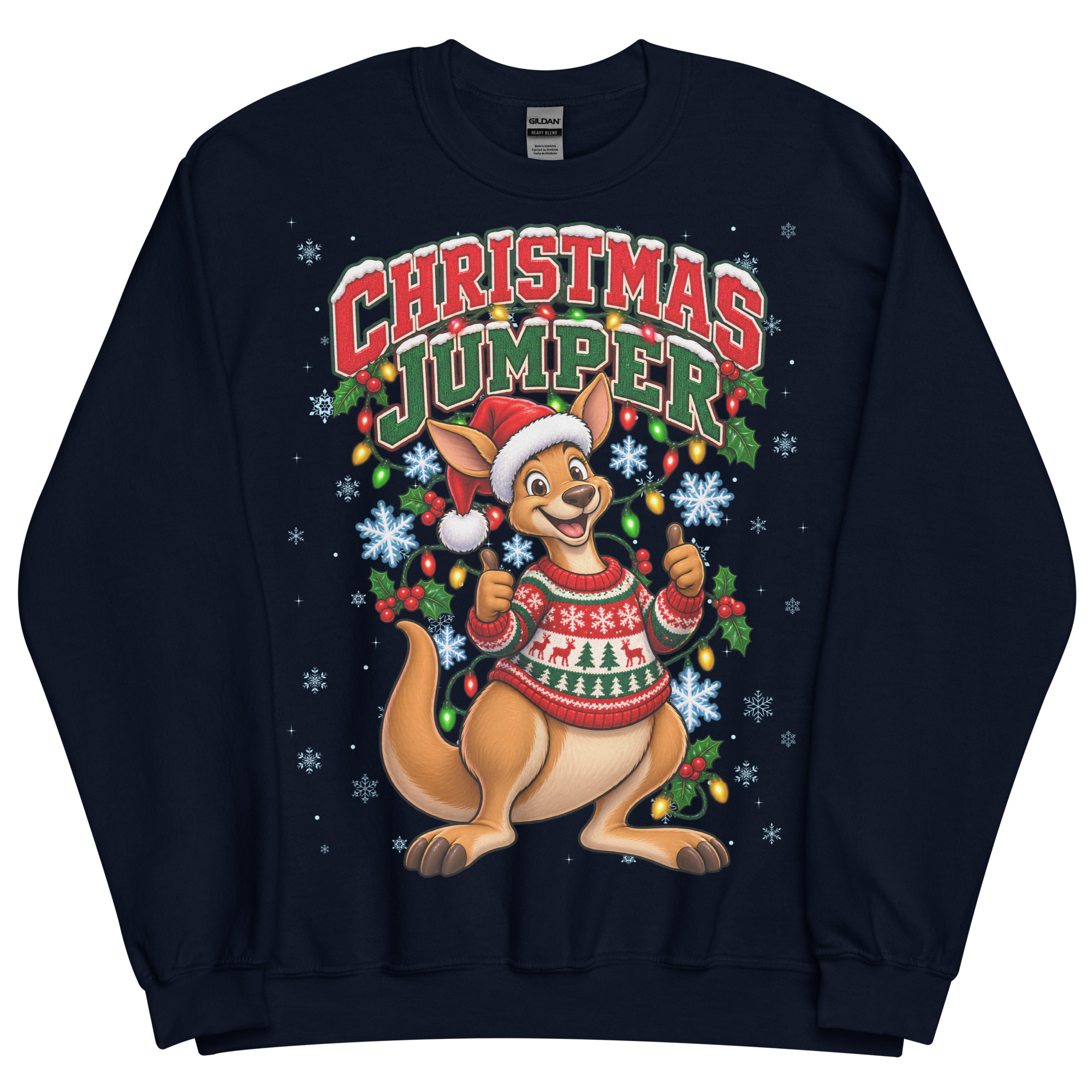 Kangaroo Funny Australian Christmas Jumpers